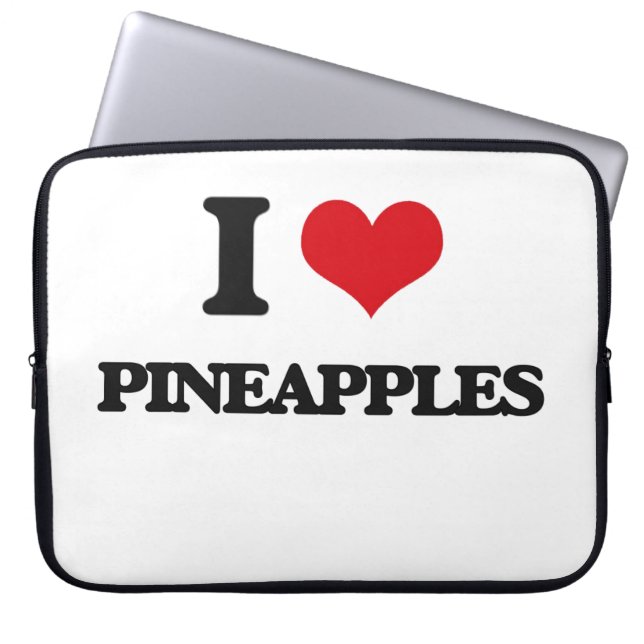 Jag älskar ananas laptop sleeve (Framsidan)