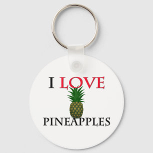 Jag älskar ananas nyckelring