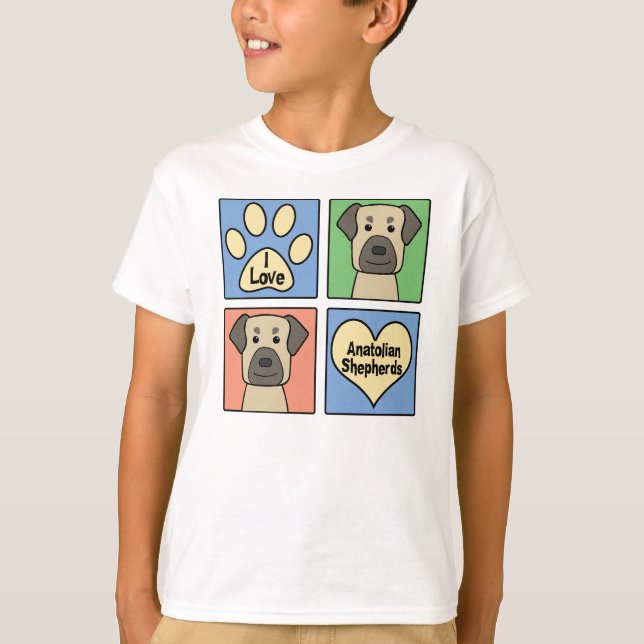 Jag älskar Anatolian shepherds Tee (Framsida)
