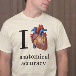 Jag älskar anatomisk noggrannhet t-shirt
