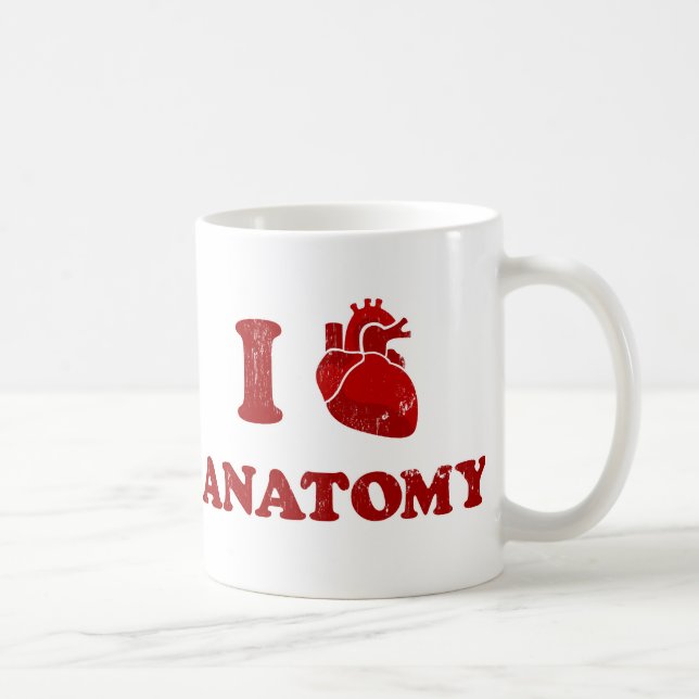 jag älskar anatomy2 kaffemugg (Höger)
