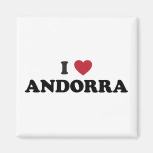 Jag älskar Andorra Magnet