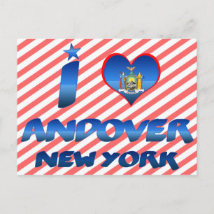 Jag älskar Andover, New York Vykort