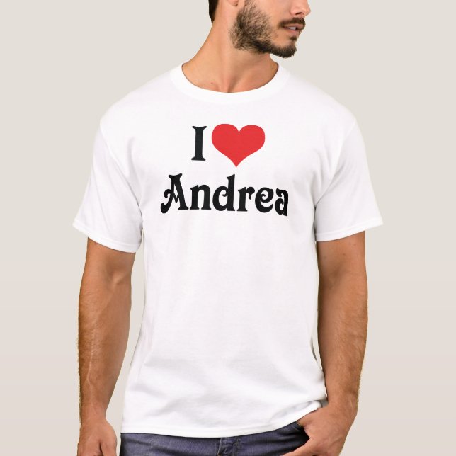 Jag älskar Andrea Tröja (Framsida)