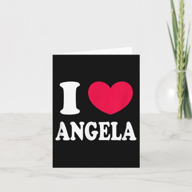 Jag älskar Angela  Kort (Framsida)