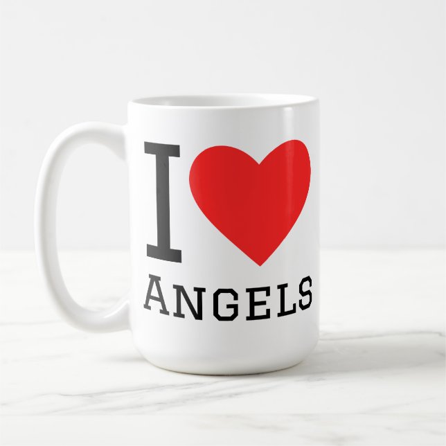 Jag älskar änglar kaffemugg (Vänster)