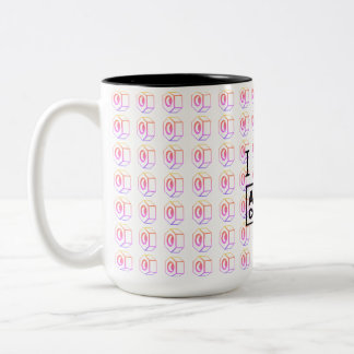 Jag älskar Animal Company-mugg Två-Tonad Mugg
