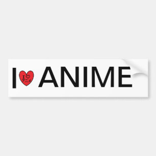 Jag älskar anime bildekal