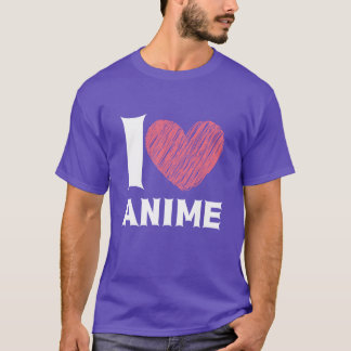 Jag älskar Anime Japanska Anime Fans pojke T Shirt