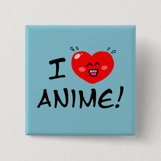 Jag älskar Anime Knapp (Framsida)