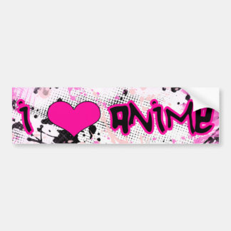 Jag älskar Animebildekalet Bildekal