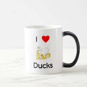 Jag älskar ankamuggen magisk mugg