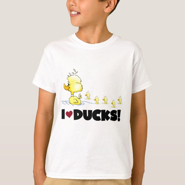 Jag älskar ankaTshirts och gåvor Tee (Framsida)