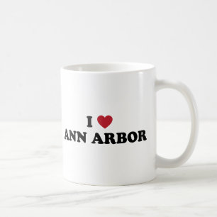 Jag älskar Ann Arbor Michigan Kaffemugg