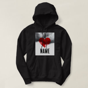 Jag älskar anpassat namn hoodie
