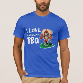 Jag älskar anpassningsbarT-tröja för BBQ Sasquatch Tee Shirt