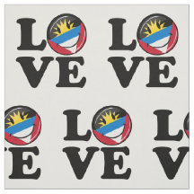 Jag älskar Antigua och Barbuda som ler flagga