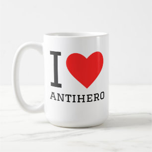 Jag älskar antihjälte kaffemugg