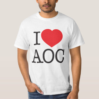 JAG ÄLSKAR AOC-UTSLAGSPLATSEN T SHIRT