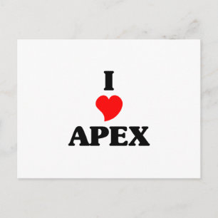 Jag älskar apexen vykort