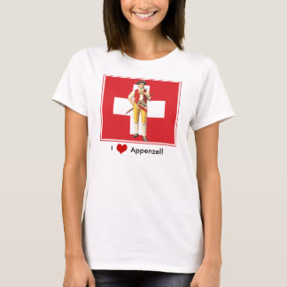 Jag älskar Appenzell - färgrik Ethno T-shirt