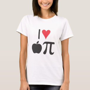Jag älskar äpplet pi t shirt