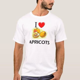 Jag älskar aprikosar t-shirt