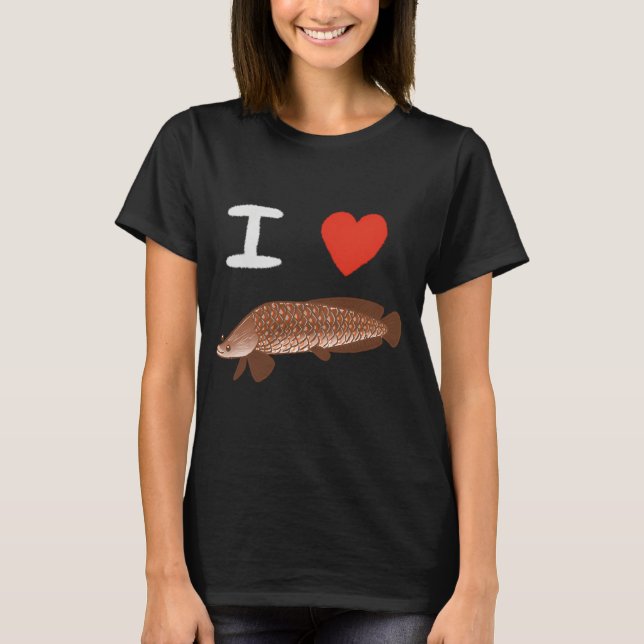 Jag älskar arapaima t shirt (Framsida)