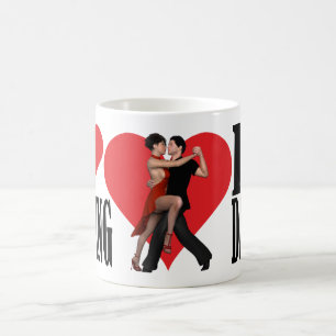 Jag älskar argentinsk Tango för dans~ mig Kaffemugg