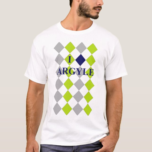Jag älskar Argyle - manar! T-shirt (Framsida)
