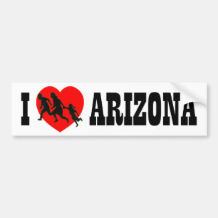 Jag älskar Arizona Bildekal