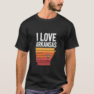Jag älskar Arkansas State Mountains Diamond T Shirt