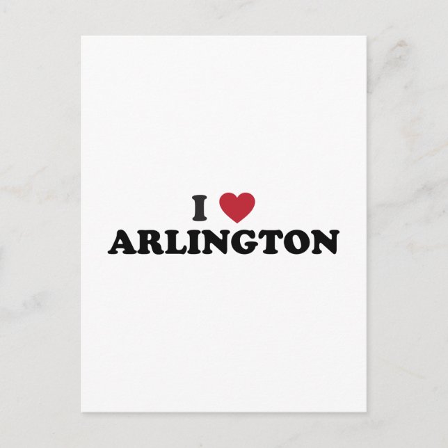 Jag älskar Arlington Texas Vykort (Framsida)