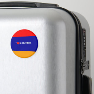 Jag älskar Armenien, flagga av Armenien Magnet