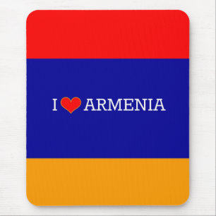 Jag älskar Armenien, flagga av Armenien Musmatta