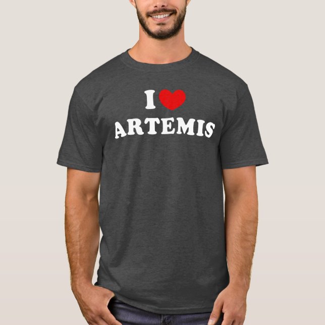 Jag älskar Artemis Jag älskar Artemis present T Shirt (Framsida)