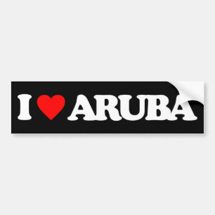 JAG ÄLSKAR ARUBA BILDEKAL