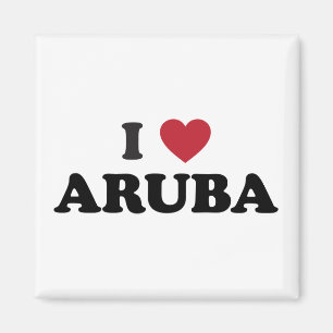 Jag älskar Aruba Magnet