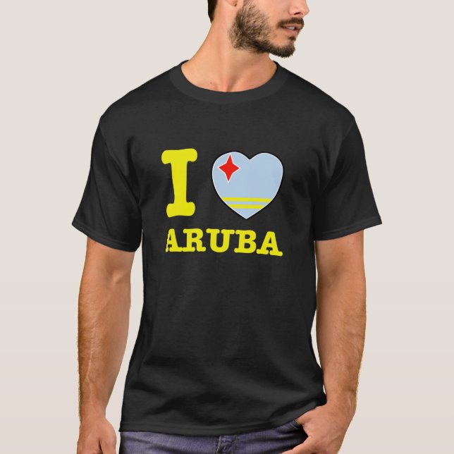 Jag älskar Aruba Tee (Framsida)