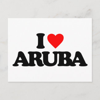 JAG ÄLSKAR ARUBA VYKORT