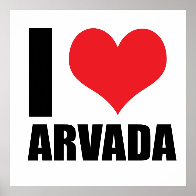 Jag älskar Arvada Poster (Framsidan)