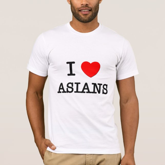 Jag älskar asiat t-shirt (Framsida)