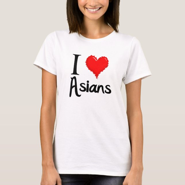 Jag älskar asiat tee shirt (Framsida)