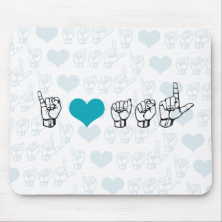 Jag älskar ASL Mousepad Musmatta