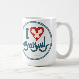 Jag älskar ASL-mug.en Kaffemugg