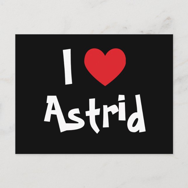 Jag älskar Astrid Vykort (Framsida)