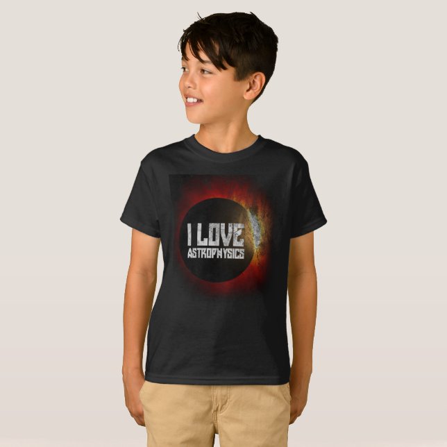 Jag älskar astrofysikskjortan för t shirt (Hel framsida)