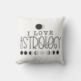 Jag älskar astrologi sol- och månfaser kudde
