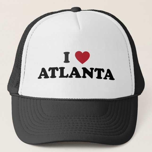 Jag älskar Atlanta Georgia Truckerkeps (Framsida)