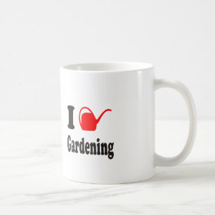 Jag älskar att arbeta i trädgården kaffemugg